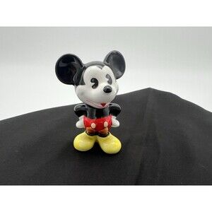 Vintage “Pie-Eyed” Mickey Mouse 2.75”Ceramic Figure w/Hands on Hips - Japan